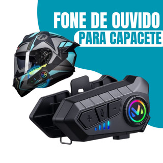 Fone Capacete V10 de Ouvido Moto Bluetooth | Controle de Voz e Resistente à Água — foto 4 — Achou Levou Brasil
