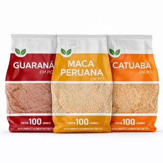 Kit Pré Treino Natural Super Energético Natural Disposição No Dia Dia