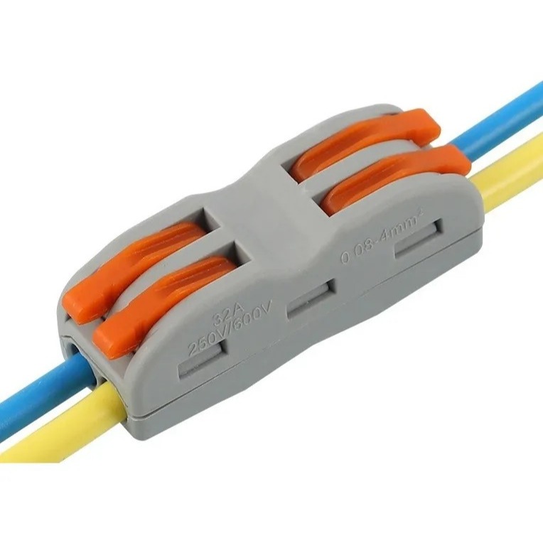 Kit 30 Conector Emenda 2 Fios Alavanca Spl2 Bipolar 32a 4kv | Shopee Brasil