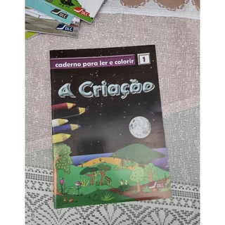 Caderno para ler e colorir 1 - A criação (idade 5 a 10 anos) em Oferta na Shopee