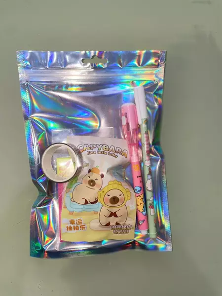 Kit Papelaria Fofa Capivara – Caneta Invisível + Bloquinho + Borracha + Acessórios - Produtos Shopee no SeuGrupo
