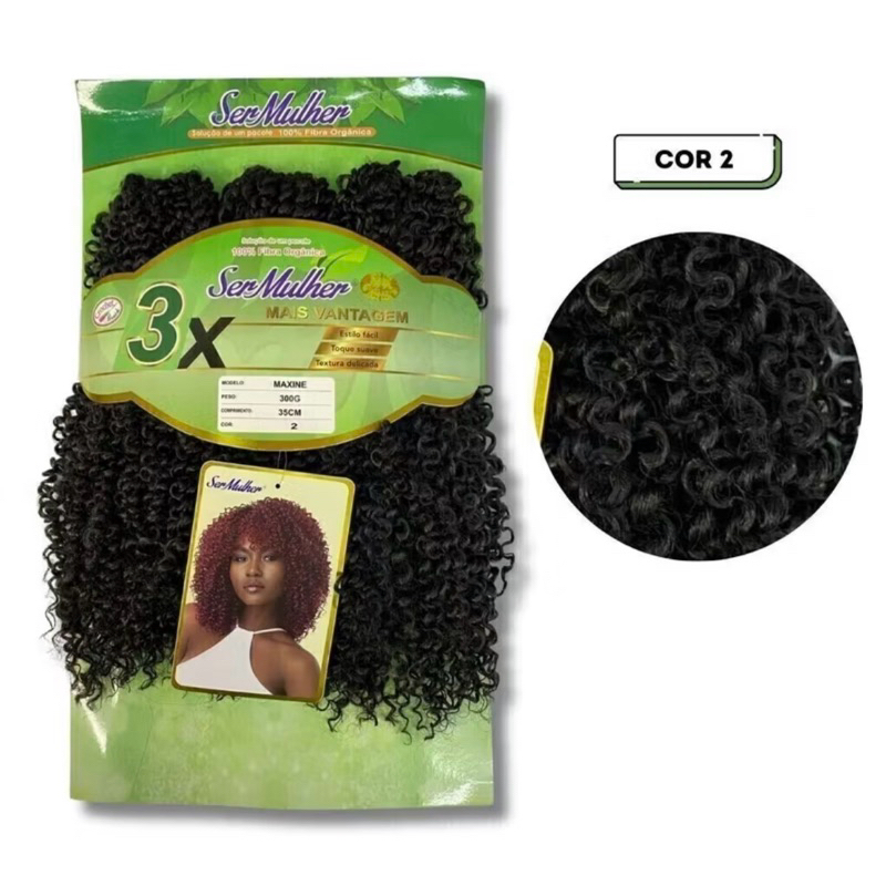 Cabelo Orgânico Maxine 300g, Crochet Braid 35cm | Shopee Brasil