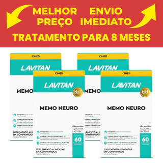 Kit com 4 - Lavitan memória Cimed com 60 capsulas Legítimo