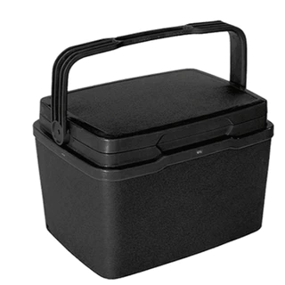 Caixa Térmica Preta 7L Com Alça Ideal Para Bebida, Alimentos e Etc - TOY 26017
