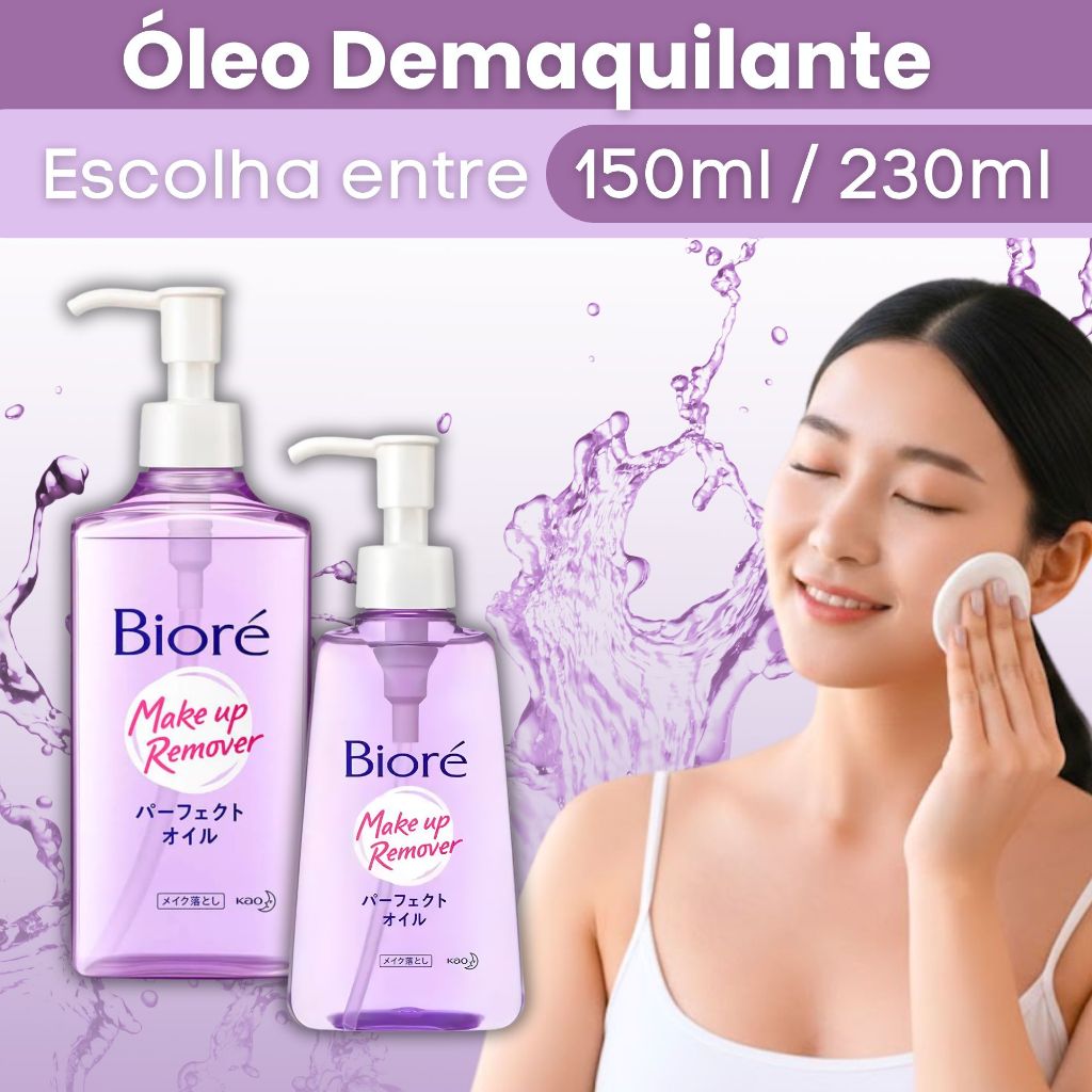 Bioré Make Up Remover Cleansing Oil Óleo Demaquilante 150ml ou 230ml ...