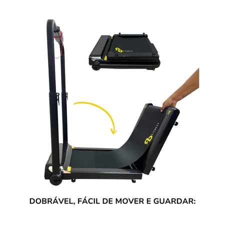 Esteira Dobravel Portatil Eletrica RB FIT Premium Motorizada Potente C Controle COMPACTA DO MERCADO