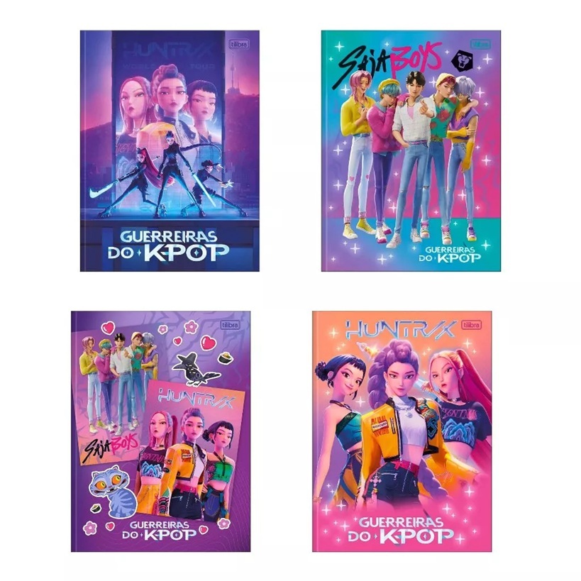 Caderno Brochura Capa Dura Universitário Guerreiras do K-Pop (Kpop ...