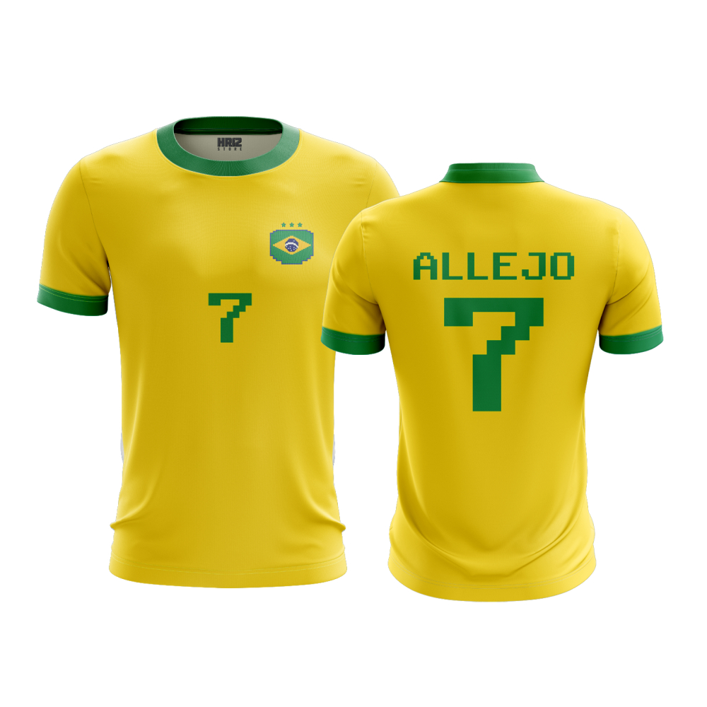 Camiseta Brasil Allejo Super Star Soccer