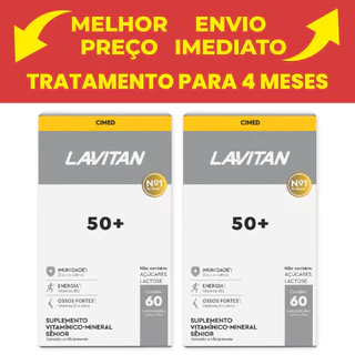 Kit com 2 Unidades - Suplemento Cimed Lavitan Vitalidade 50+ C/60 Cpr em Oferta na Shopee