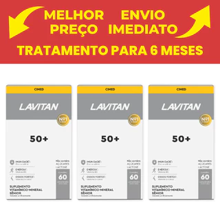 Kit com 3 Cimed Suplementos - Lavitan Vitalidade 50+ C/60 Cpr em Oferta na Shopee