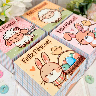 Kit 10 Caixinhas Lembrancinhas de Páscoa- Doces| Chocolates| Multiuso Páscoa em Oferta na Shopee