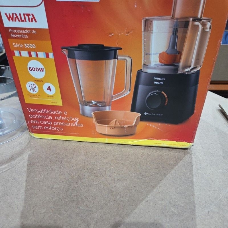 Walita RI7300 multiprocessador powerchop 600w cor preto