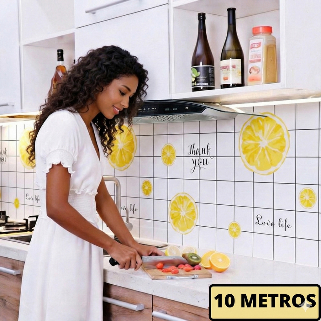 5m x 60cm Papel de Parede Vinílico Adesivo Cozinha Lavável | Shopee Brasil