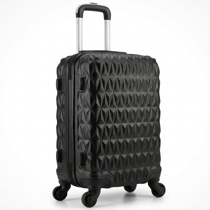 Mala de Viagem Média 23kg Em ABS C/ Rodinhas 360º resistente e espaçosa ...