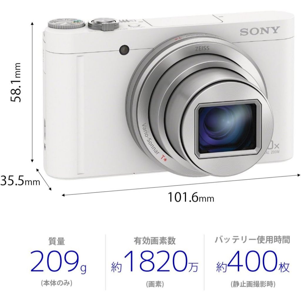 Sony Cyber-shot DSC-WX500 Câmera Digital 18.2MP Zoom Óptico 30x