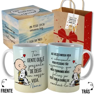 Caneca Pessoa Especial com Nome Pessoa Querida Presente de Deus Ele com Embalagem Presenteável Lmn