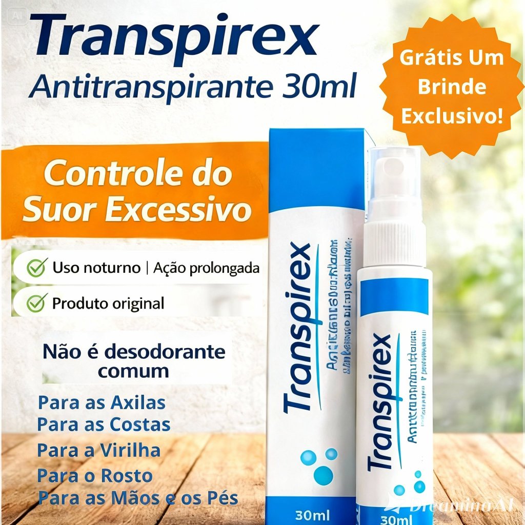 Transpirex Desodorante Spray Antitranspirante 30ml Original Hiperidrose ...