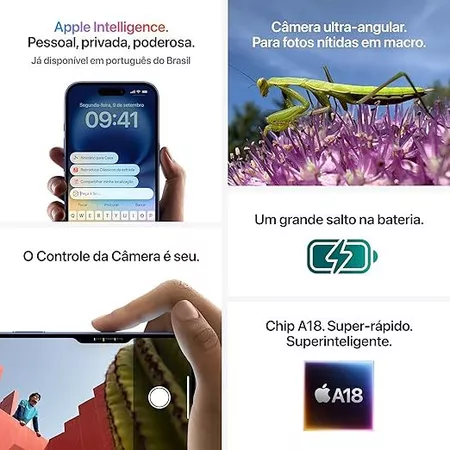 Apple Iphone 16 128GB lacrado 1 ano garantia nacional - Vista 3