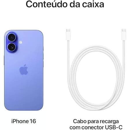 Apple Iphone 16 128GB lacrado 1 ano garantia nacional - Vista 2