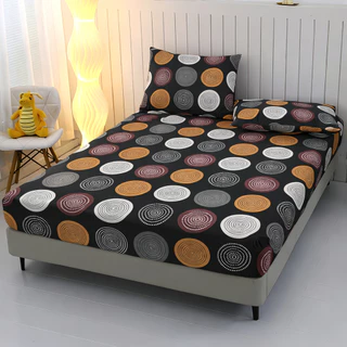 Roupa de Cama Lençol 03 Peças 400 Fios Micropercal Com Elástico Estampado Todos os Tamanhos em Oferta na Shopee