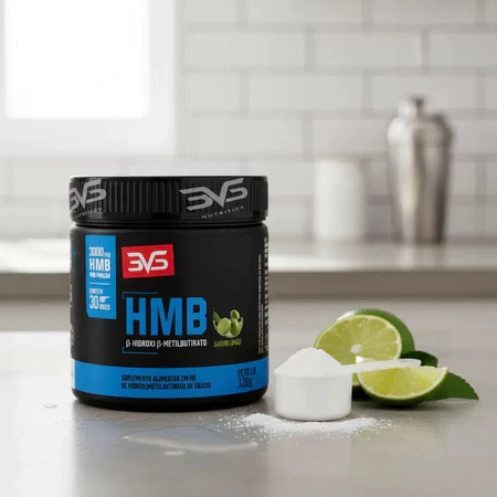 HMB 3000mg em Pó Fórmula de Máxima Pureza Força Recuperação Muscular 30 Doses 3VS Nutrition