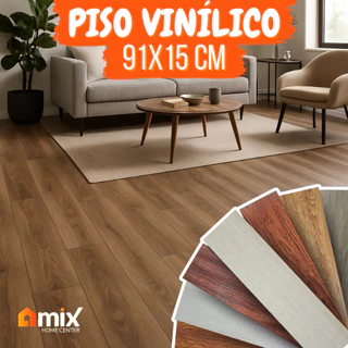 Kit 72 Pisos Adesivo Madeira Vinílico Lavável 91,4x15,2cm Auto Colante 10m²