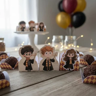 50 Forminhas Harry Potter Para Doces Brigadeiro Festa de aniversario envio imediato