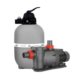 Kit Filtrante Para Limpeza De Piscina Filtro V30 GRE + Motobomba 1/3Cv Lepono