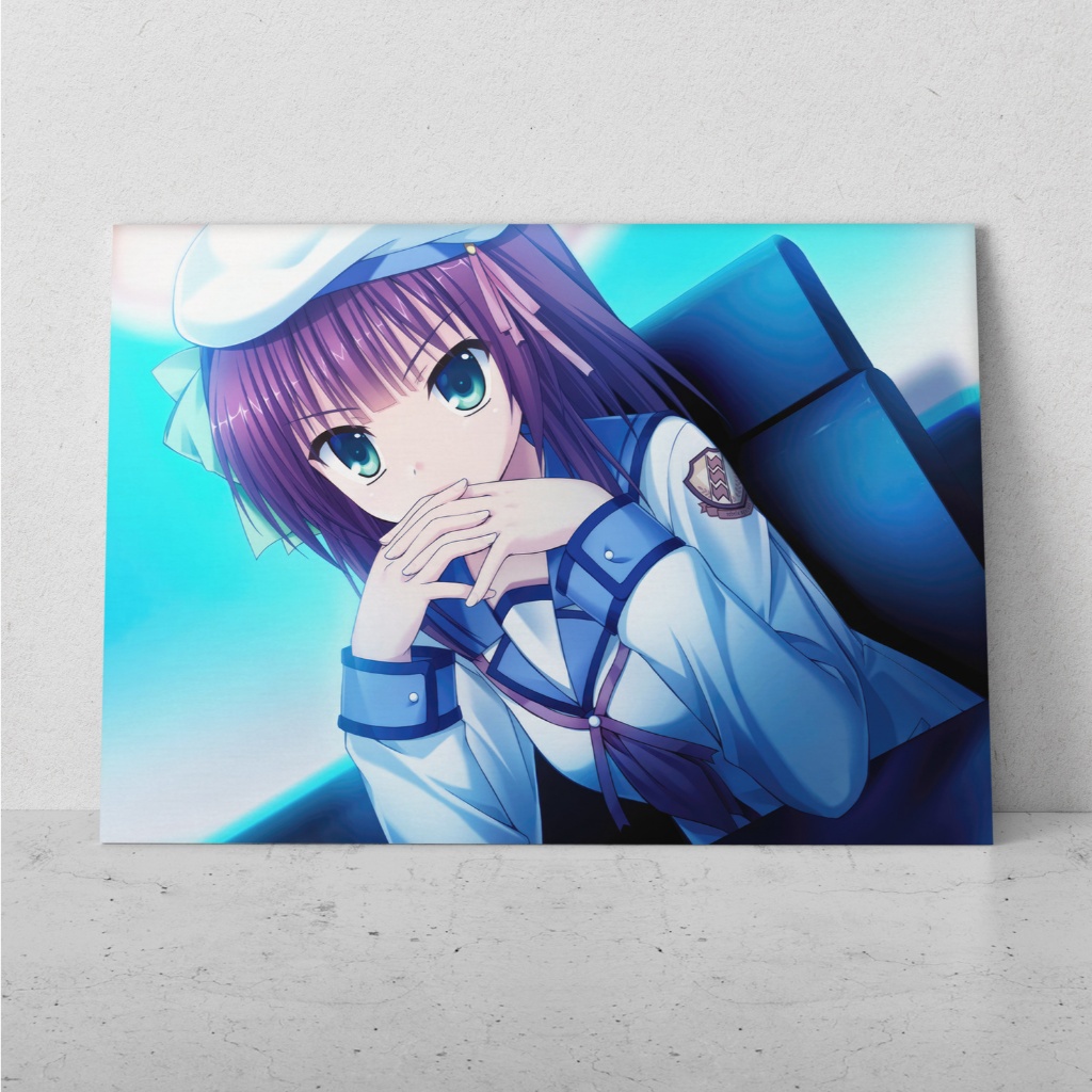 Quadro Decorativo Anime Angel Beats A4 21x29 MDF 3mm Borda
