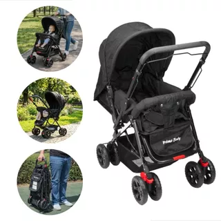 Carrinho Berço Rover Prime Baby Bebê Alça Reversível 2 em 1 Compacto 3 Posições Seguro Acolchoado em Oferta na Shopee
