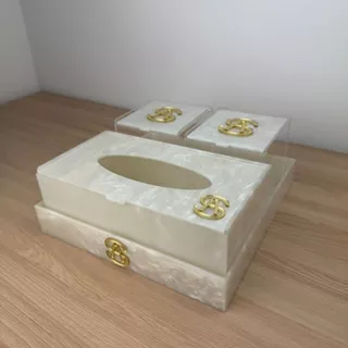 KIT ORGANIZADOR CLINIC bandeja caixa organizadora LUVAS acrílico personalizada beleza estudio clinica consultorio em Oferta na Shopee