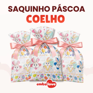 Saco Páscoa Coelho Lembrancinha Tamanhos Variados Transparente em Oferta na Shopee