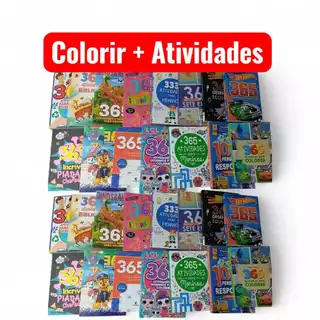 Livro 365 atividades para colorir Infantil Desenho para Crianças - Vários temas - ENVIO RÁPIDO em Oferta na Shopee