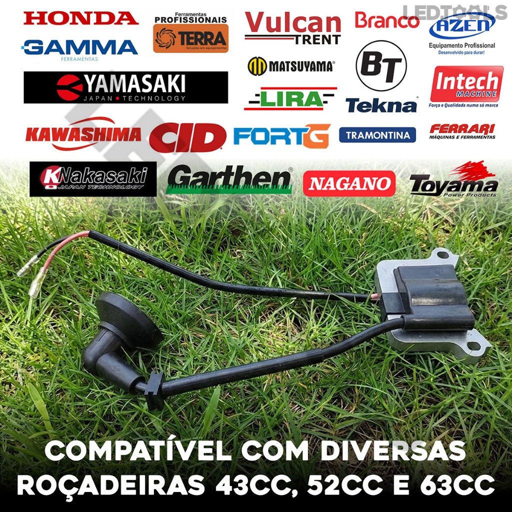 Múdulo Bobina Ignição Completa Roçadeiras Toyama / Tekna / Terra