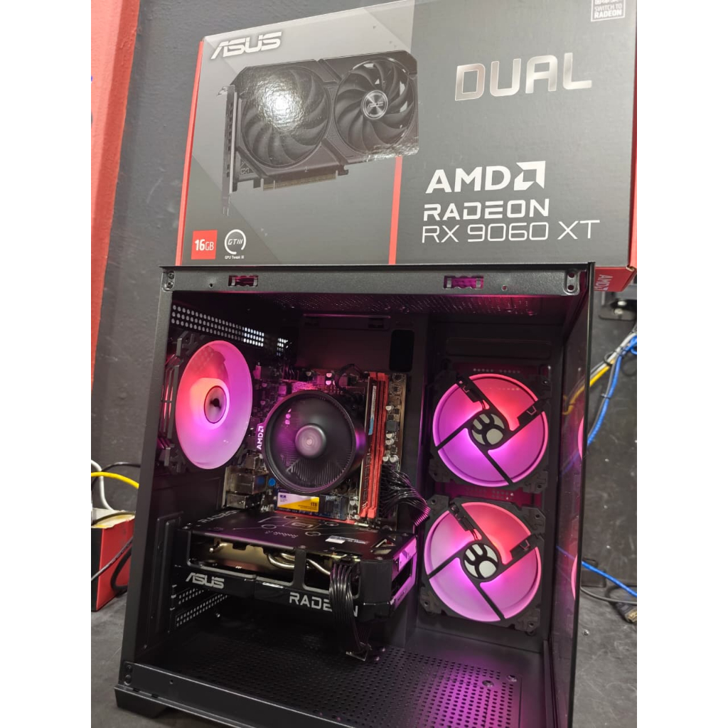 PC Gamer JETT- AMD Ryzen 5 5500, Memória 16GB DDR4, SSD 1TB, RAdeon RX ...