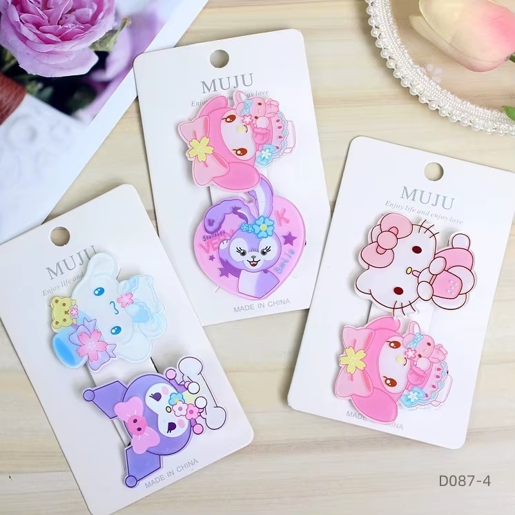 2 / 4 / 6 Presilhas de Cabelo Infantil com Personagens da Turma da ...