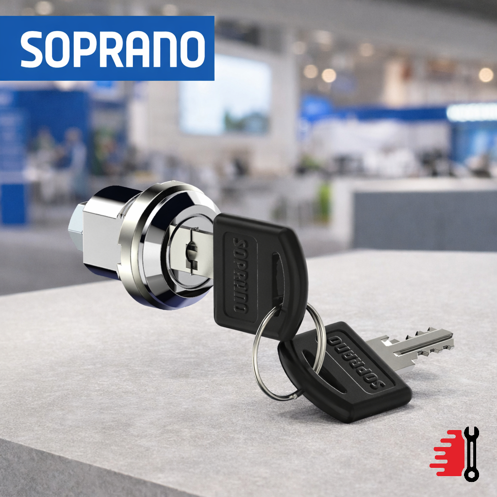 ここ Fechadura Com Lingueta E Chave Armário De Aço 4511 Soprano