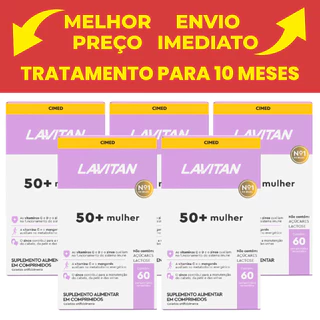 Kit05 Unid Cimed Lavitan 50+ Mulher 60 Comprimidos em Oferta na Shopee