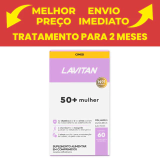 Cimed Lavitan 50+ Mulher 60 Unidades/Cpr em Oferta na Shopee