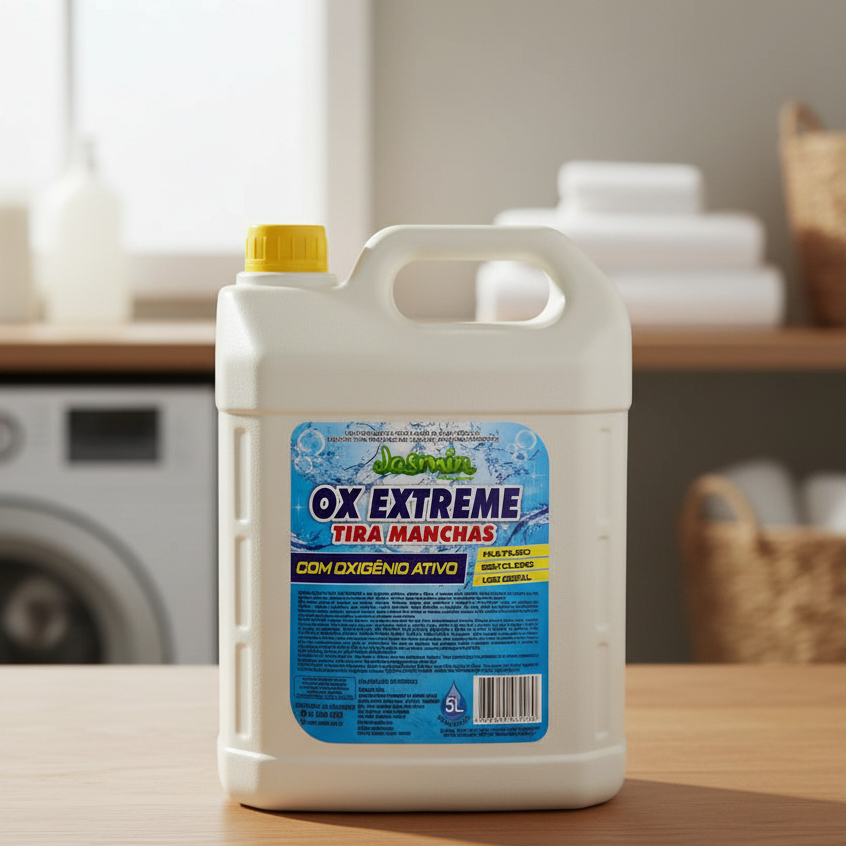 Ox Extreme Tira Manchas Jasmin 5L- Multiuso, sem cloro, COM