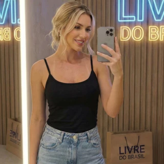 Regata Feminina Alcinha Poliamida Premium Moda Fitness em Oferta na Shopee