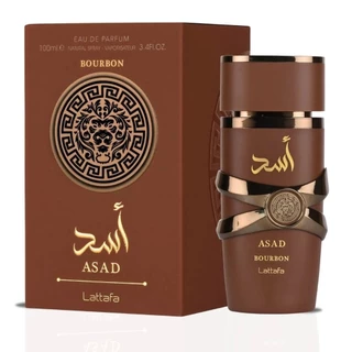 Perfume Árabe Lattafa Asad Bourbon Eau de Parfum Marrom Original - 100ml em Oferta na Shopee