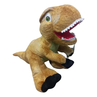 Pelucia Dustin Cacau Show Dinossauro Marrom-claro Presente em Oferta na Shopee