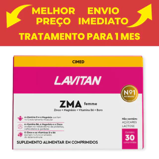 Cimed Lavitan Testo Femme Performance de 30 Comprimidos em Oferta na Shopee