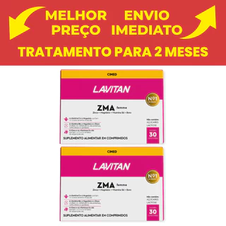 Cimed Lavitan Testo Femme Performance Kit com 02 Unid com 30 Comprimidos em Oferta na Shopee