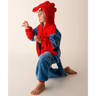Pijama Macacão Dino Spider Man Infantil Menino Menina Cosplay em Oferta na Shopee