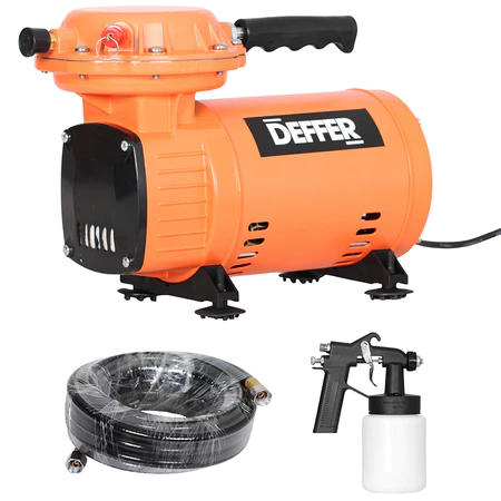Compressor de Ar Direto Elétrico Para Pintura 250w Bivolt C Acessórios Completos DEFFER