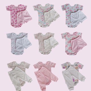 Kit 6 Pçs Roupa De Bebe Conjunto De Body Bebê Manga Curta Roupa Infantil Masculino Feminino em Oferta na Shopee