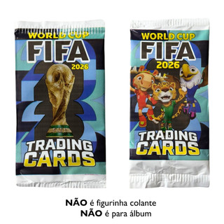 Kit 200 Cards Copa do Mundo Fifa 2026 50 Pacotinhos Fechados Para Bater Bafo Trocar Cartas Futebol — foto 7 — Achou Levou Brasil