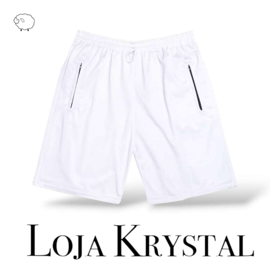 SHORTS DRI FIT ESPORTES - COM BOLSO E ZÍPER - MASCULINA - CORES E